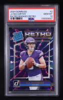 J.J. McCarthy 2024 Donruss Rated Rookies Retro #2 RC (PSA 10) at PristineAuction.com