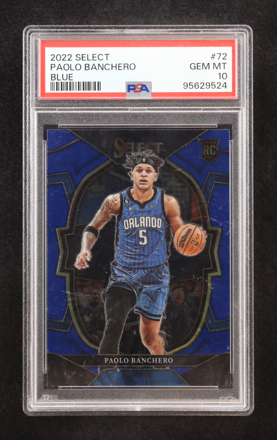 Paolo Banchero 2022-23 Panini Select Blue #72 RC (PSA 10) at PristineAuction.com Paolo Banchero 2022-23 Panini Select Blue #72 RC (PSA 10) at PristineAuction.com