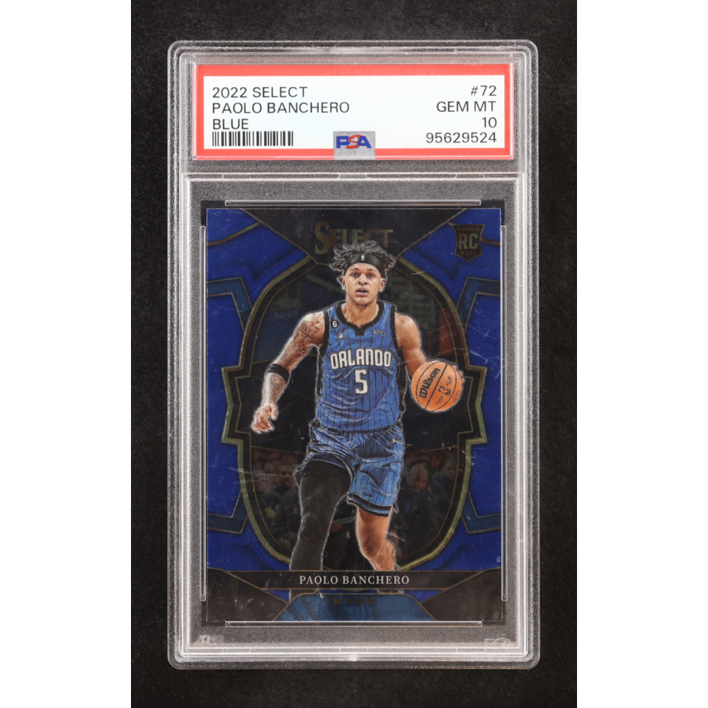 Paolo Banchero 2022-23 Panini Select Blue #72 RC (PSA 10) at PristineAuction.com