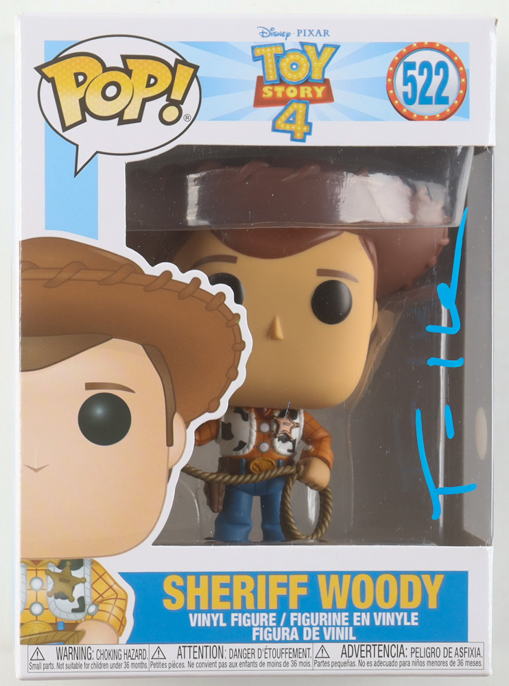 Tom Hanks Signed "Toy Story 4" #522 Sheriff Woody Funko Pop! Vinyl Figure (JSA) at PristineAuction.com Tom Hanks Signed "Toy Story 4" #522 Sheriff Woody Funko Pop! Vinyl Figure (JSA) at PristineAuction.com