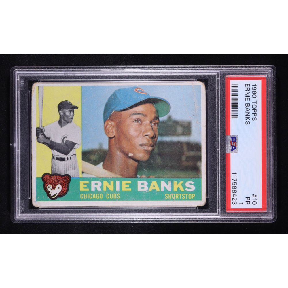 Ernie Banks 1960 Topps #10 (PSA 1) at PristineAuction.com