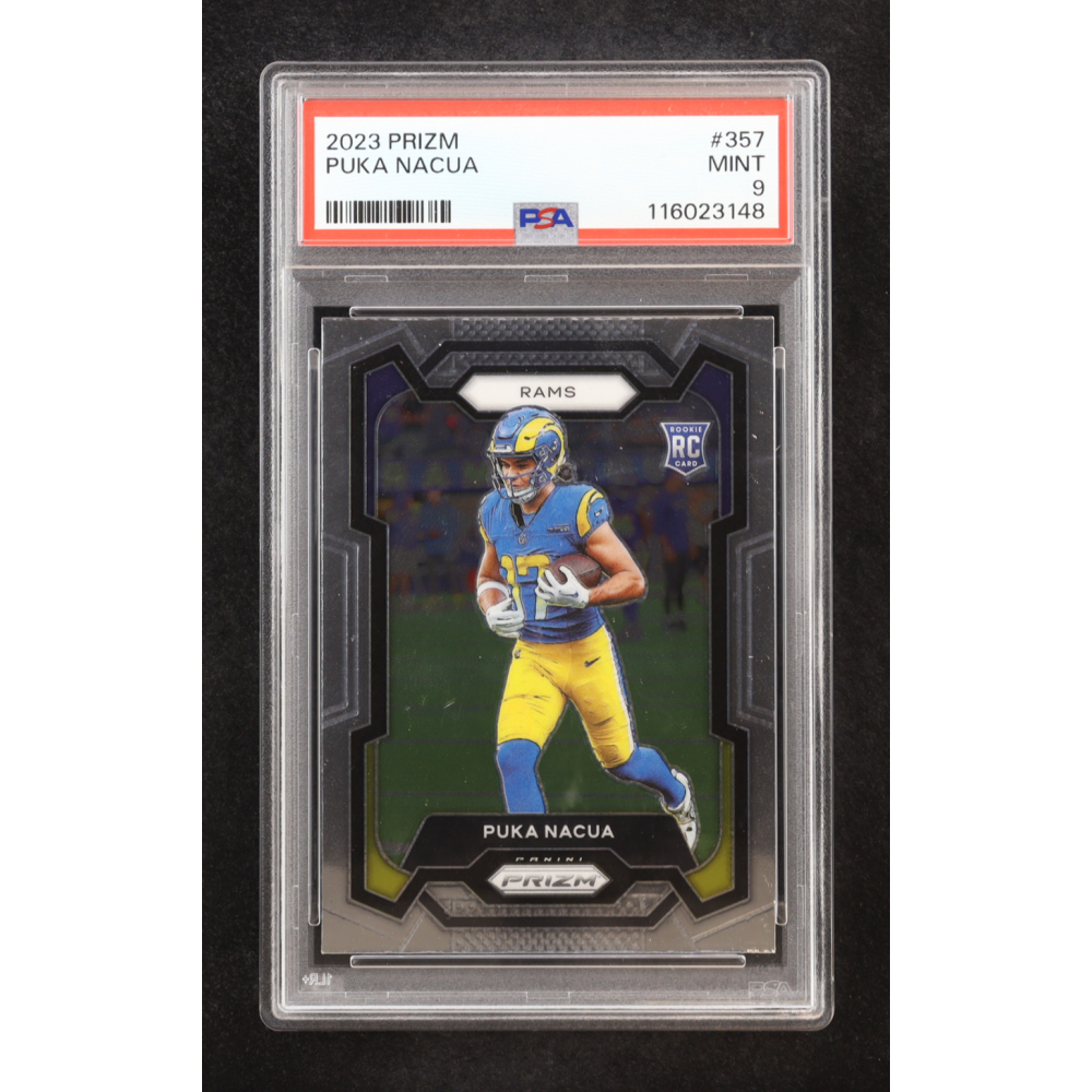Puka Nacua 2023 Panini Prizm #357 RC (PSA 9) at PristineAuction.com