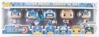 Chris Evans Signed "Captain America: Through The Ages" Year Of The Shield Funko Pop! 5-Pack Bobble-Head Figure Set (JSA) at PristineAuction.com