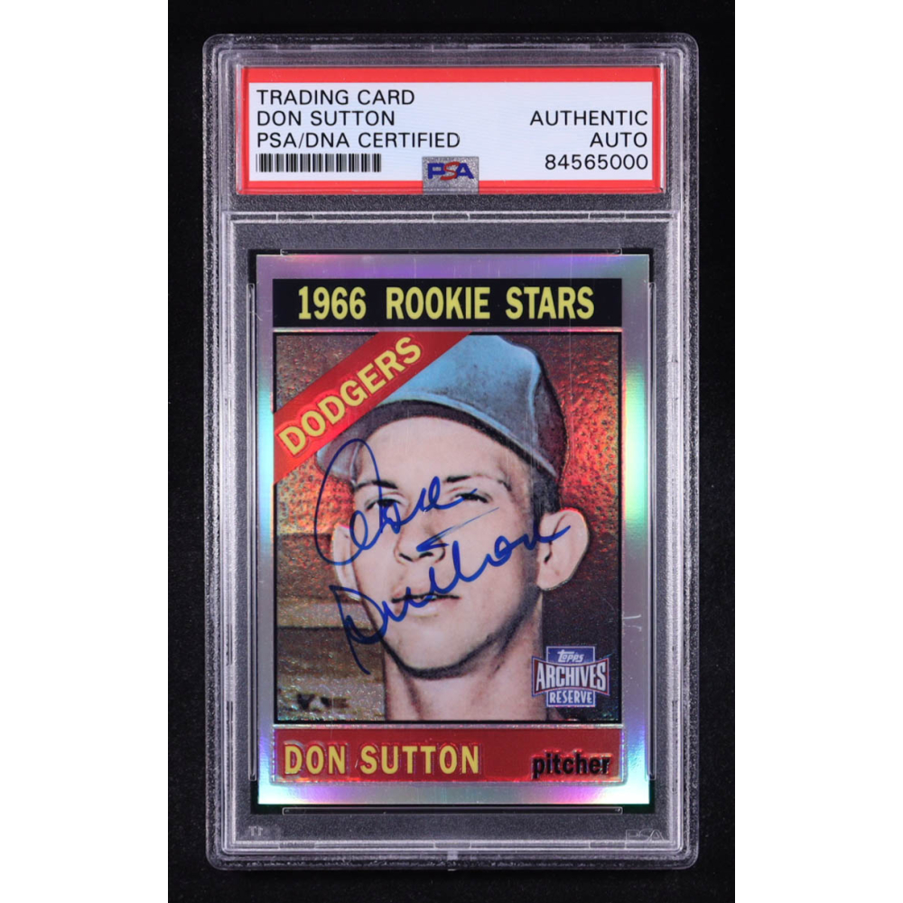 Don Sutton Signed 2001 Topps Archives Reserve #78 66 (PSA) at PristineAuction.com