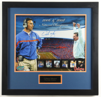 Urban Meyer Signed Gators Custom Framed Photo (SC) at PristineAuction.com