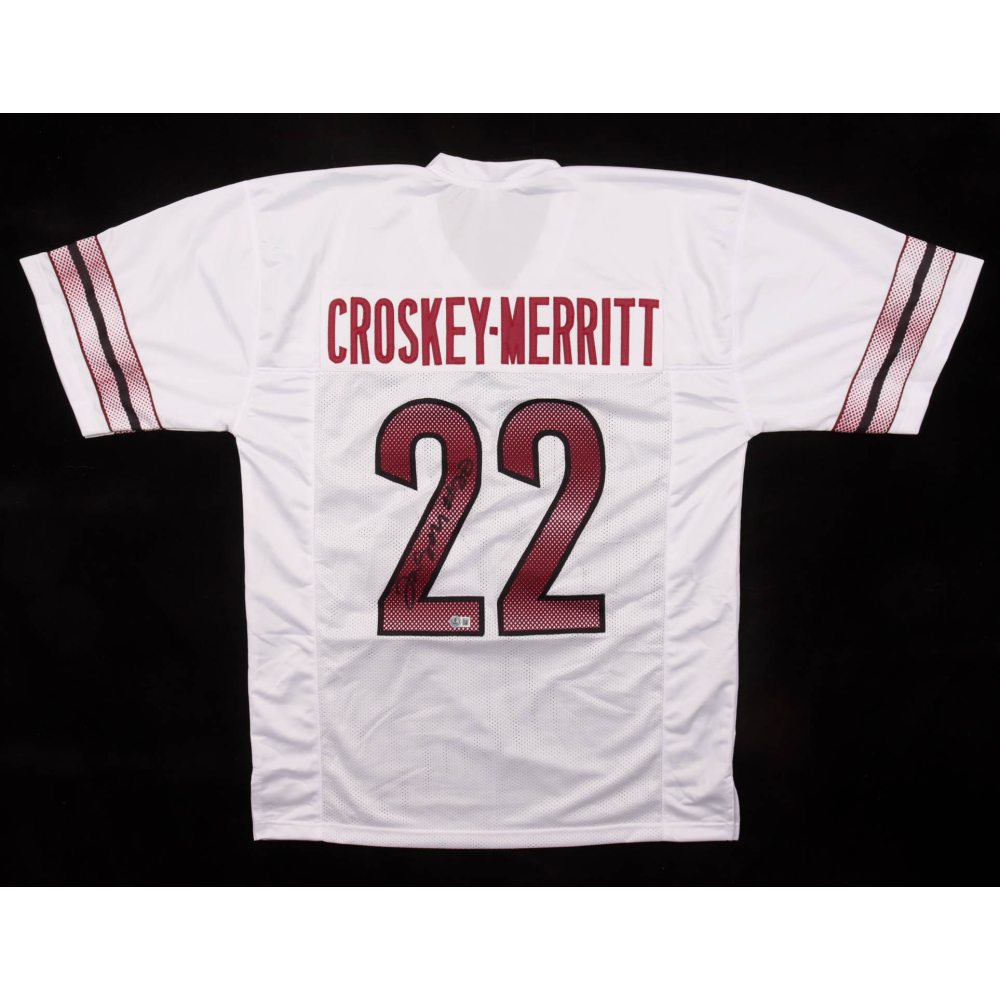 Jacory Croskey-Merritt Signed Jersey (Beckett) at PristineAuction.com