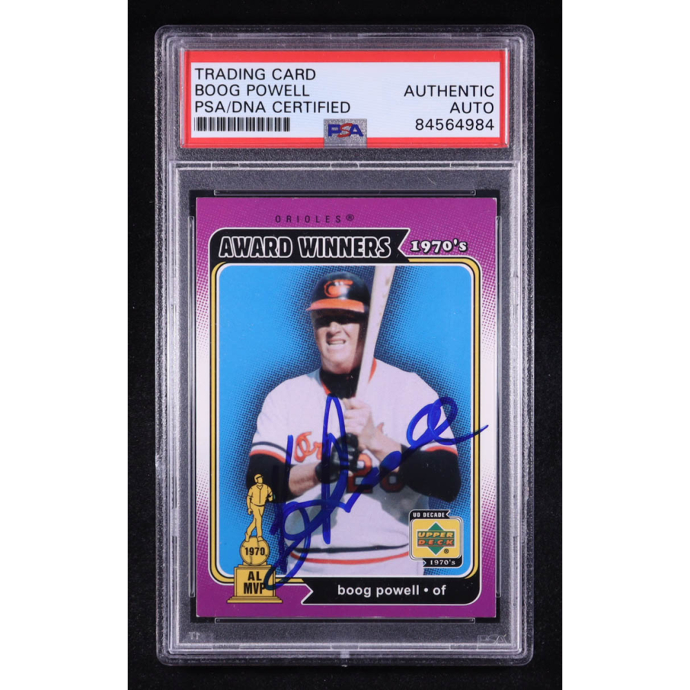 Boog Powell Signed 2001 Upper Deck Decade 1970's #142 AW (PSA) at PristineAuction.com