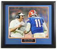 Dan Mullen Signed Florida Gators Custom Framed Photo Display Inscribed "Go Gators!" (PSA) at PristineAuction.com