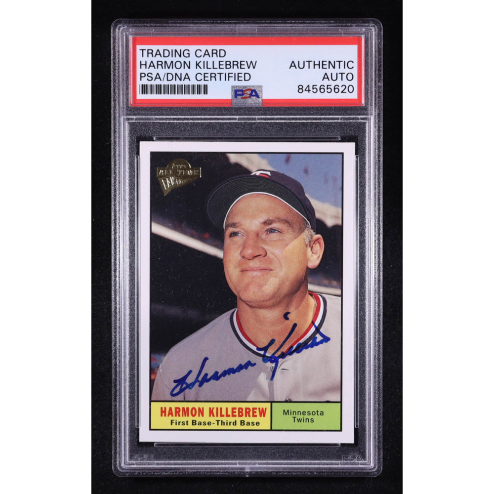 Harmon Killebrew Signed 2003 Topps All-Time Fan Favorites #127 (PSA) at PristineAuction.com