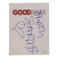 Josh Safdie Signed "Good Time" 8.5x11 Script Cover Page (ACOA) at PristineAuction.com