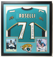 Tony Boselli Signed Custom Framed Jersey Display Inscribed "1990's All Decade Team" (Beckett) at PristineAuction.com