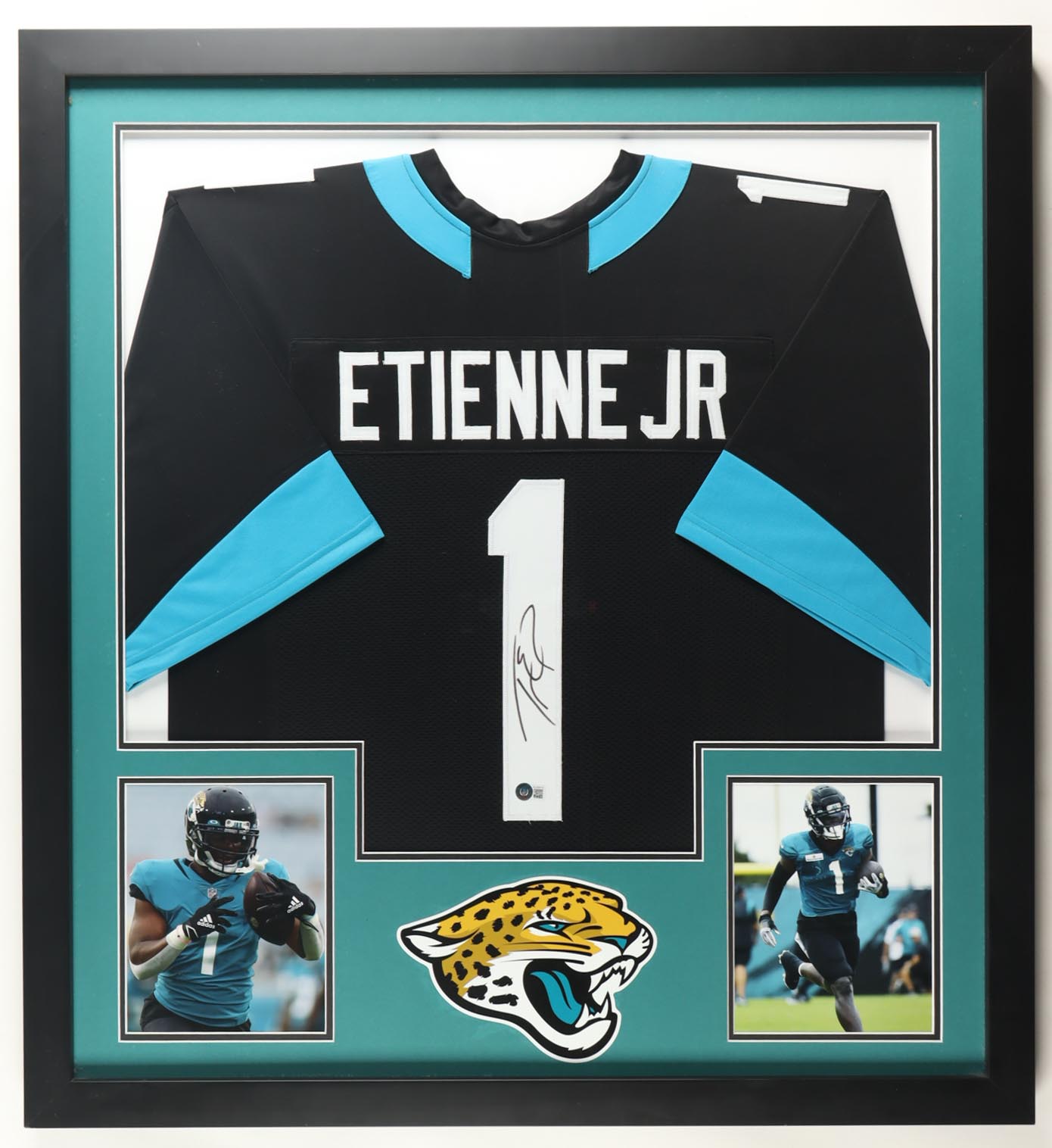 Travis Etienne Jr. Signed Custom Framed Jersey Display (Beckett) at PristineAuction.com Travis Etienne Jr. Signed Custom Framed Jersey Display (Beckett) at PristineAuction.com