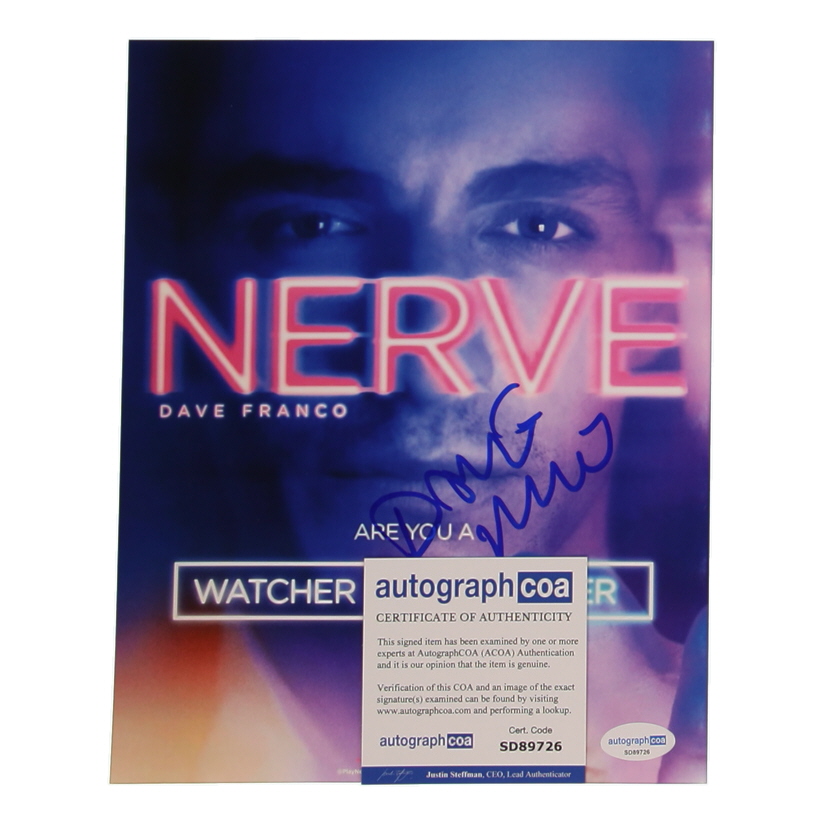 Dave Franco Signed "Nerve" 8x10 Poster (ACOA) at PristineAuction.com Dave Franco Signed "Nerve" 8x10 Poster (ACOA) at PristineAuction.com