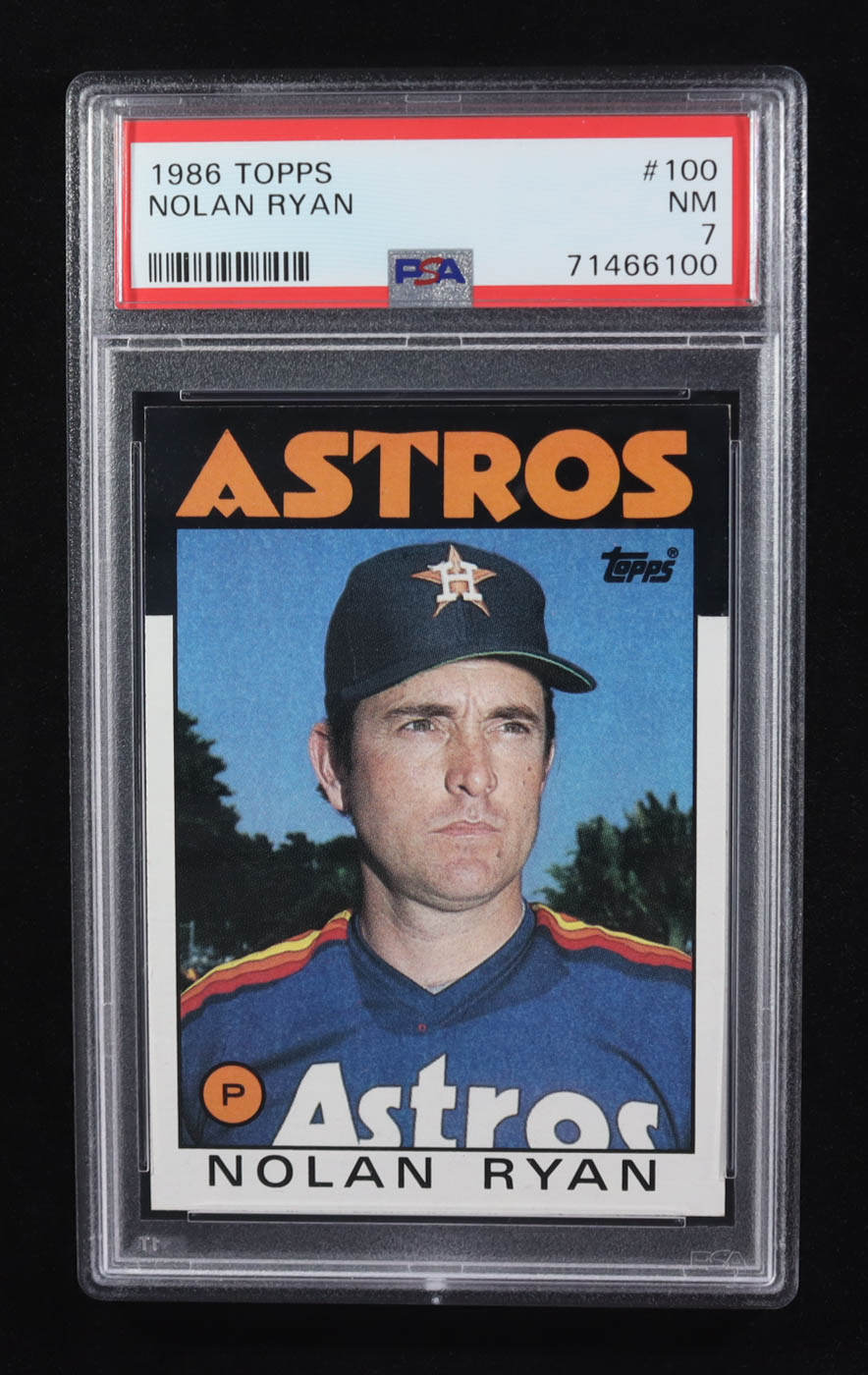 Nolan Ryan 1986 Topps #100 (PSA 7) at PristineAuction.com Nolan Ryan 1986 Topps #100 (PSA 7) at PristineAuction.com