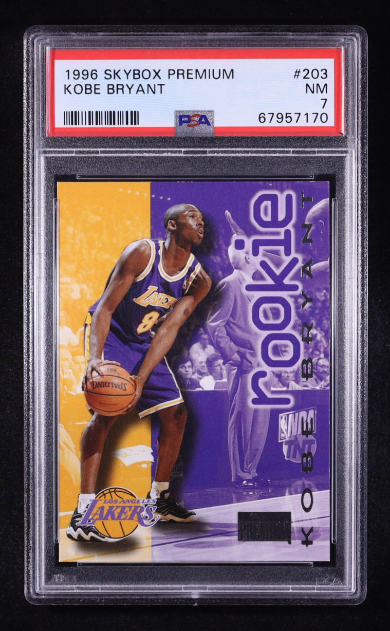 Kobe Bryant 1996-97 SkyBox Premium #203 ROO RC (PSA 7) at PristineAuction.com Kobe Bryant 1996-97 SkyBox Premium #203 ROO RC (PSA 7) at PristineAuction.com