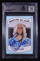 Ric Flair Signed Reprint Card (BGS | Auto 10) at PristineAuction.com