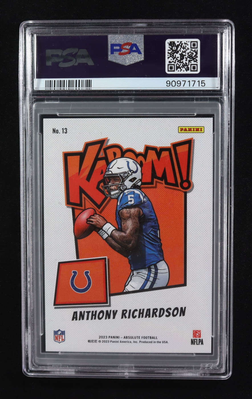 Anthony Richardson 2023 Panini Absolute Kaboom! Horizontal #13 RC (PSA 9) at PristineAuction.com Anthony Richardson 2023 Panini Absolute Kaboom! Horizontal #13 RC (PSA 9) at PristineAuction.com