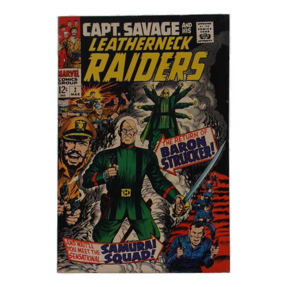 1968 "Captain Savage and His Leatherneck Raiders" Issue #2 Marvel Comic Book at PristineAuction.com