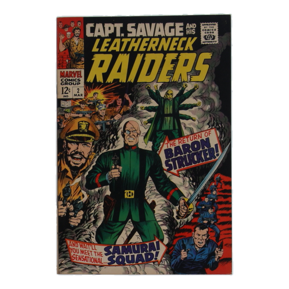 1968 "Captain Savage and His Leatherneck Raiders" Issue #2 Marvel Comic Book at PristineAuction.com