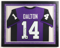 Andy Dalton Signed Custom Framed Jersey Display (Dalton & PSA) at PristineAuction.com