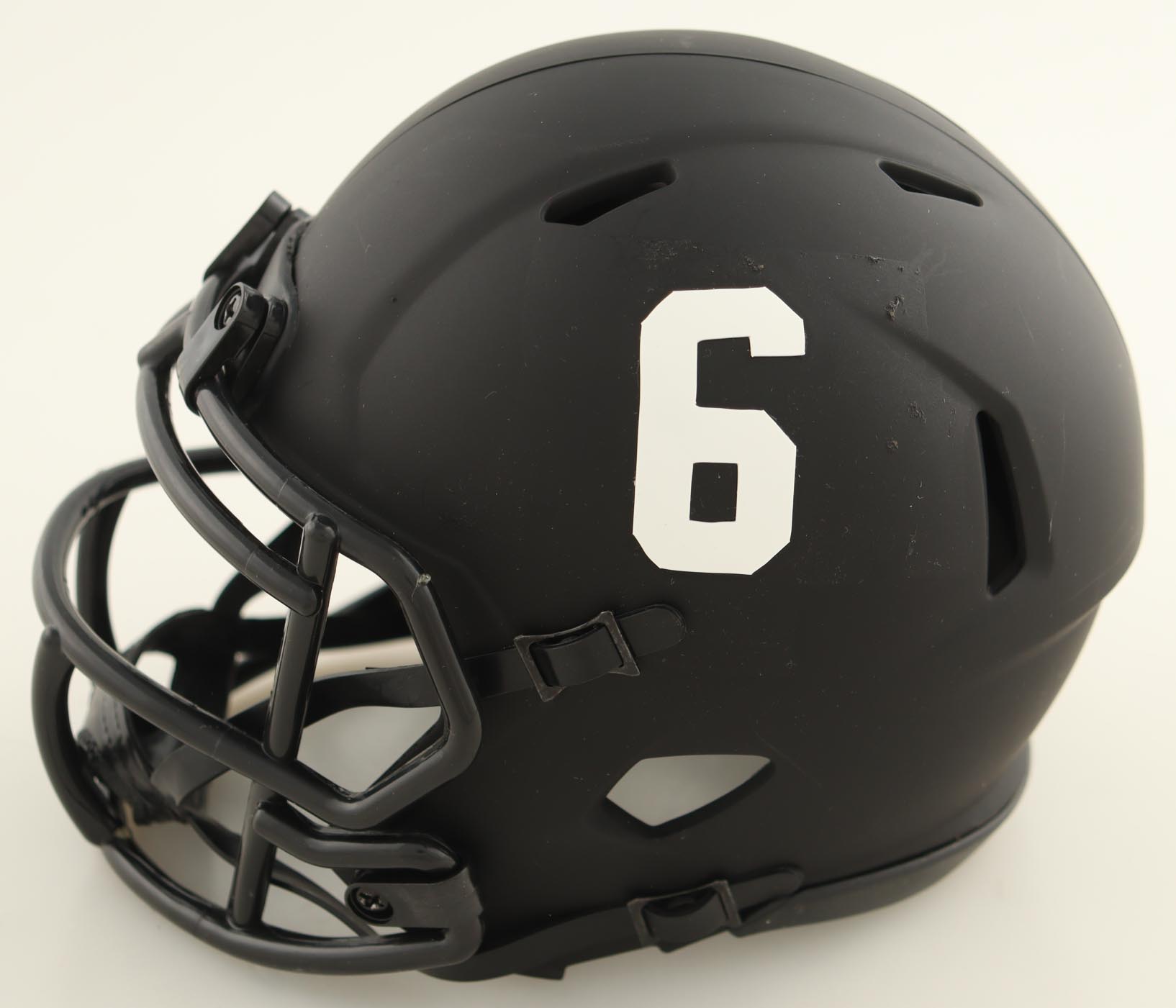 DeVonta Smith Signed Alabama Crimson Tide Eclipse Alternate Speed Mini Helmet Inscribed "Heisman 2020" (Beckett) at PristineAuction.com DeVonta Smith Signed Alabama Crimson Tide Eclipse Alternate Speed Mini Helmet Inscribed "Heisman 2020" (Beckett) at PristineAuction.com