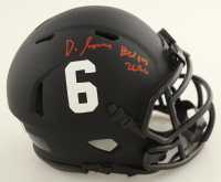DeVonta Smith Signed Alabama Crimson Tide Eclipse Alternate Speed Mini Helmet Inscribed "Heisman 2020" (Beckett) at PristineAuction.com