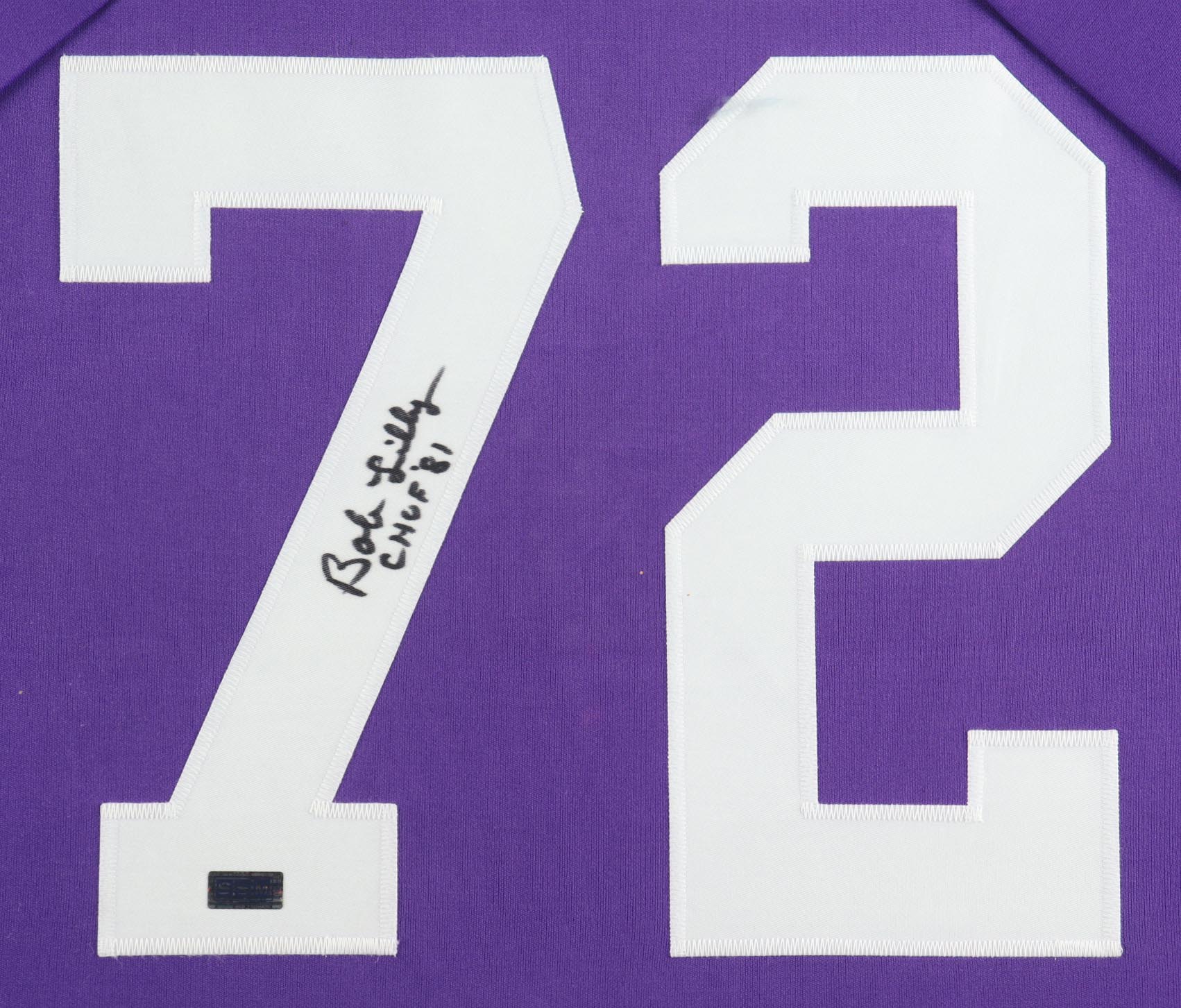 Bob Lily Signed Custom Framed Jersey Display Inscribed "CHOF 81" (SSM) at PristineAuction.com Bob Lily Signed Custom Framed Jersey Display Inscribed "CHOF 81" (SSM) at PristineAuction.com