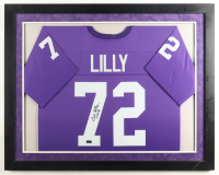 Bob Lily Signed Custom Framed Jersey Display Inscribed "CHOF 81" (SSM) at PristineAuction.com