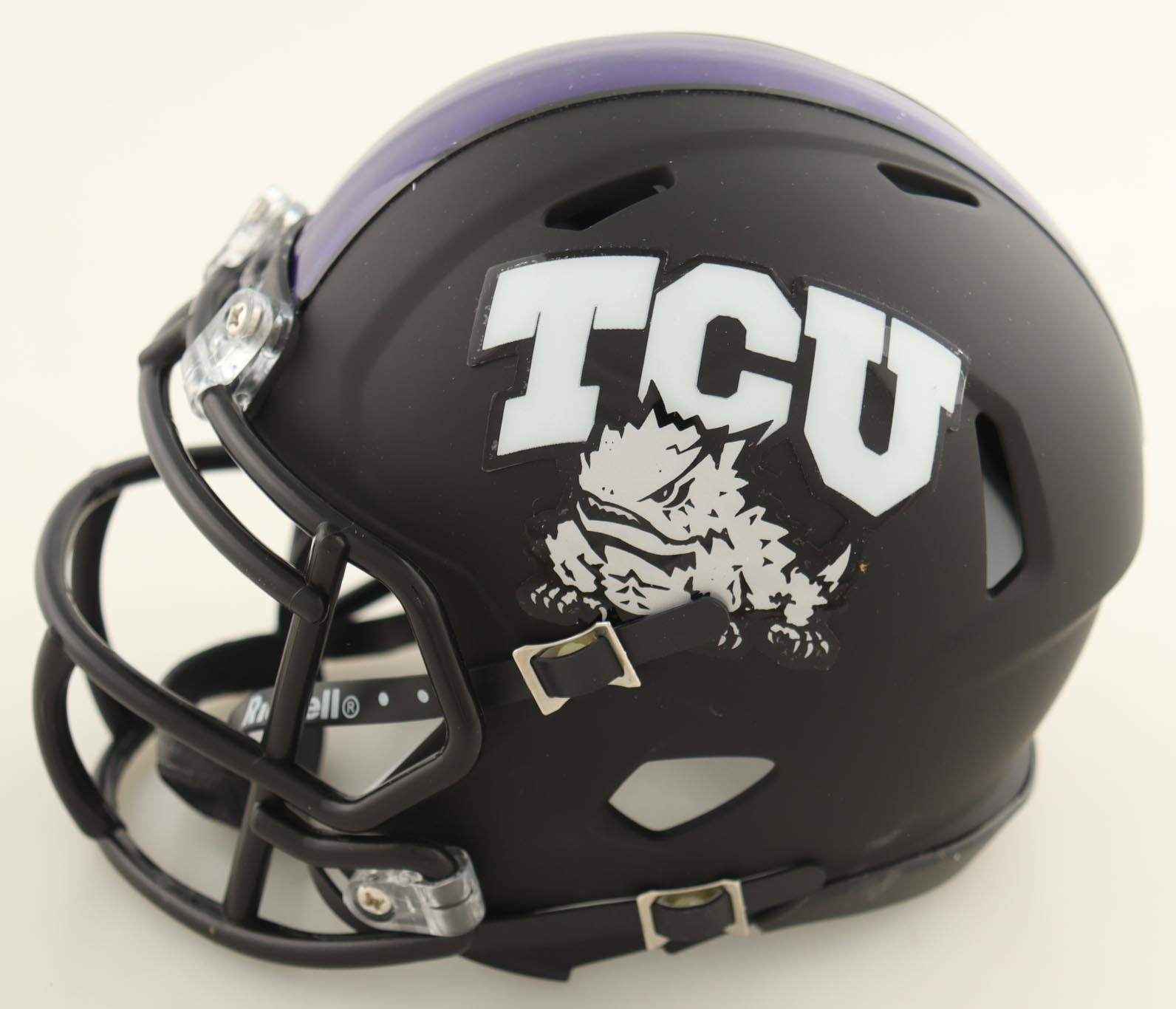 LaDainian Tomlinson Signed TCU Horned Frogs Speed Mini Helmet (Beckett) at PristineAuction.com LaDainian Tomlinson Signed TCU Horned Frogs Speed Mini Helmet (Beckett) at PristineAuction.com