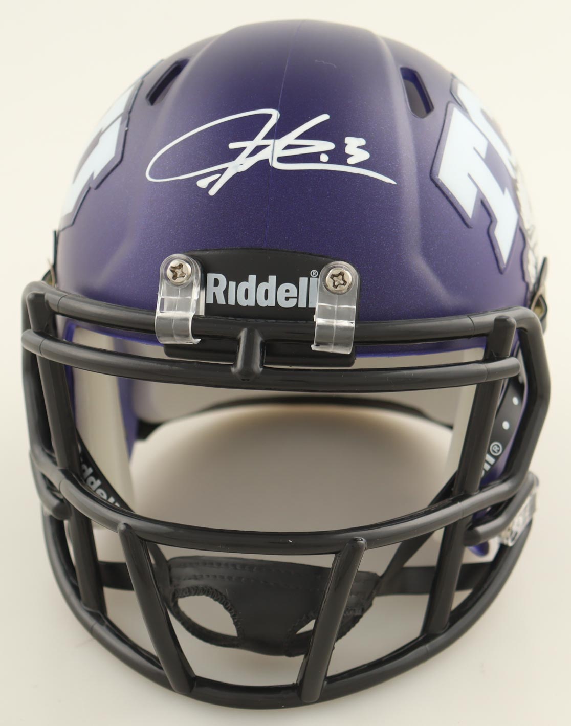 LaDainian Tomlinson Signed TCU Horned Frogs Speed Mini Helmet (Beckett) at PristineAuction.com LaDainian Tomlinson Signed TCU Horned Frogs Speed Mini Helmet (Beckett) at PristineAuction.com