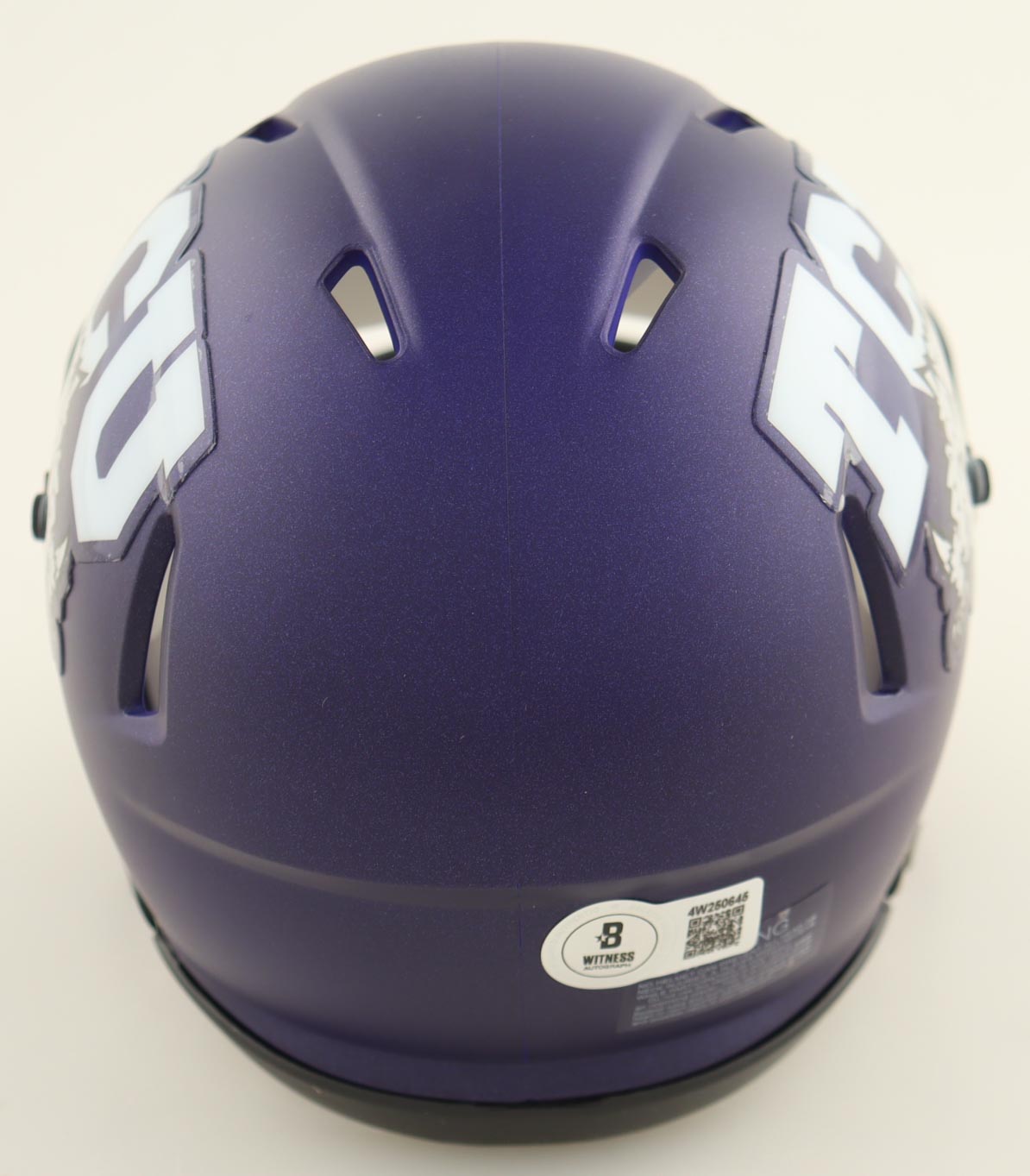 LaDainian Tomlinson Signed TCU Horned Frogs Speed Mini Helmet (Beckett) at PristineAuction.com LaDainian Tomlinson Signed TCU Horned Frogs Speed Mini Helmet (Beckett) at PristineAuction.com