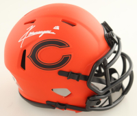 Kyle Monangai Signed Bears Rave Alternate Speed Mini Helmet (JSA) at PristineAuction.com