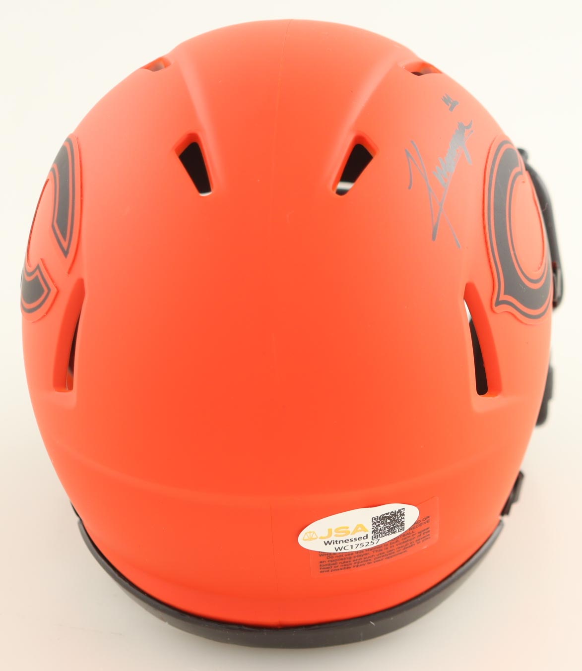 Kyle Monangai Signed Bears Rave Alternate Speed Mini Helmet (JSA) at PristineAuction.com Kyle Monangai Signed Bears Rave Alternate Speed Mini Helmet (JSA) at PristineAuction.com