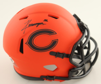 Kyle Monangai Signed Bears Rave Alternate Speed Mini Helmet (JSA) at PristineAuction.com