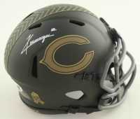 Kyle Monangai Signed Bears Salute To Service Alternate Speed Mini Helmet (JSA) at PristineAuction.com