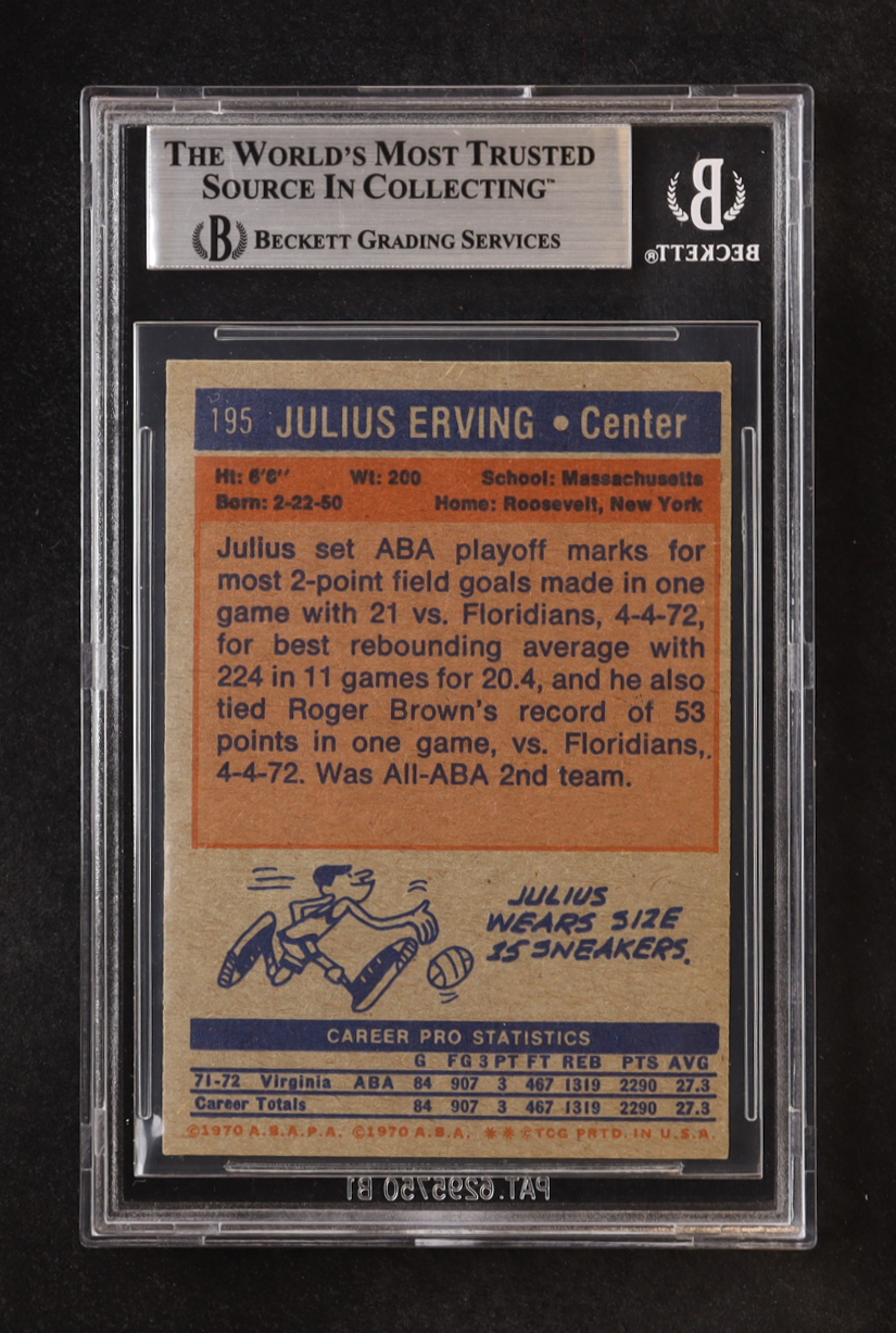 Julius Erving 1972-73 Topps #195 RC (BGS 3.5) at PristineAuction.com Julius Erving 1972-73 Topps #195 RC (BGS 3.5) at PristineAuction.com