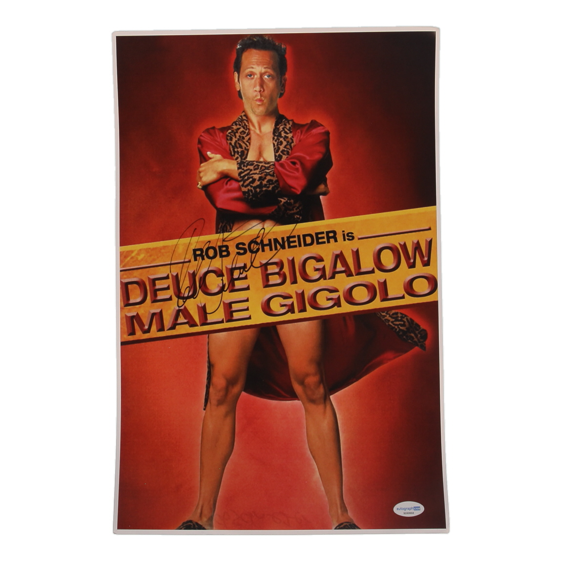 Rob Schneider Signed "Deuce Bigalow: Male Gigolo" 11x17 Photo (ACOA) at PristineAuction.com Rob Schneider Signed "Deuce Bigalow: Male Gigolo" 11x17 Photo (ACOA) at PristineAuction.com