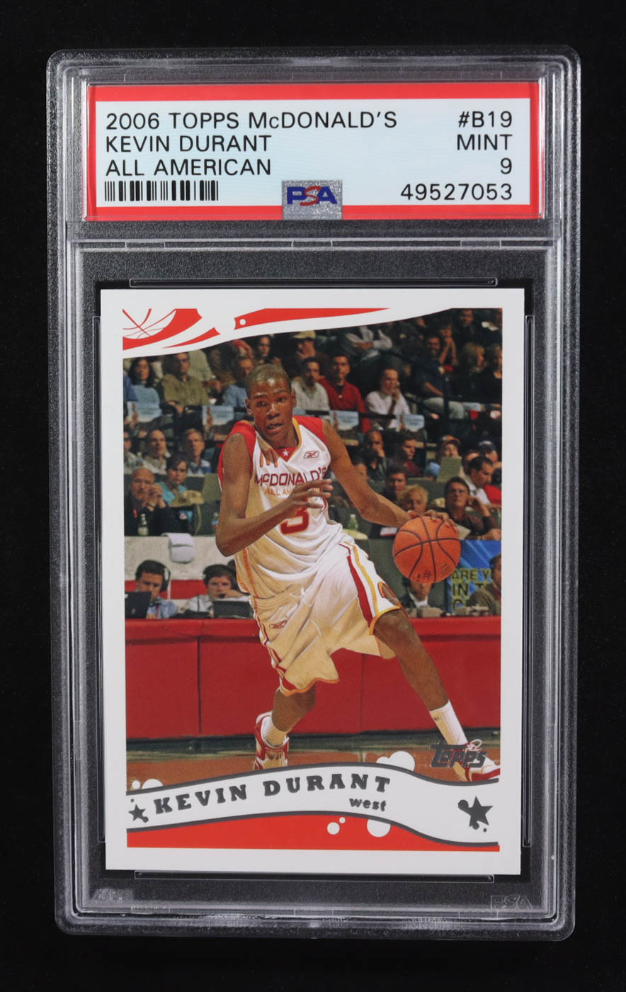 Kevin Durant 2006 Topps McDonald's All-American #B19 RC (PSA 10) at PristineAuction.com Kevin Durant 2006 Topps McDonald's All-American #B19 RC (PSA 10) at PristineAuction.com