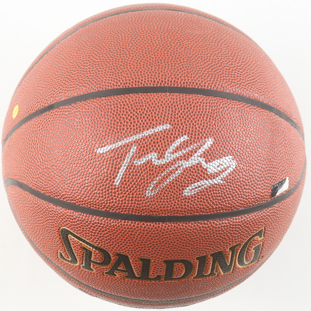 Trae Young Signed NBA Basketball (Fanatics & Panini) at PristineAuction.com Trae Young Signed NBA Basketball (Fanatics & Panini) at PristineAuction.com