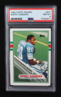 Barry Sanders 1989 Topps Traded #83T RC (PSA 8) at PristineAuction.com