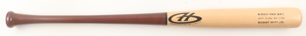 Bobby Witt Jr. Homewood Bat Company Player Model Baseball Bat at PristineAuction.com Bobby Witt Jr. Homewood Bat Company Player Model Baseball Bat at PristineAuction.com