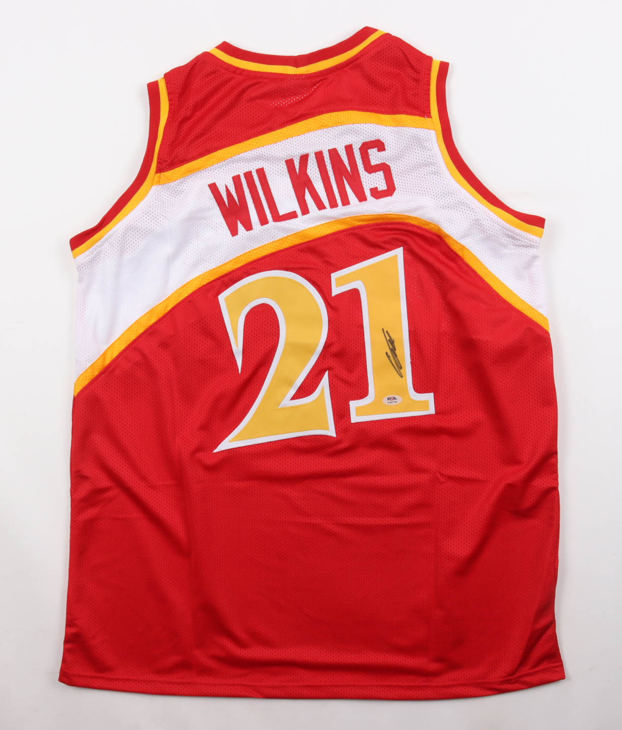 Dominique Wilkins Signed Jersey (PSA) at PristineAuction.com Dominique Wilkins Signed Jersey (PSA) at PristineAuction.com