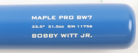 Bobby Witt Jr. Homewood Bat Company Player Model Baseball Bat at PristineAuction.com