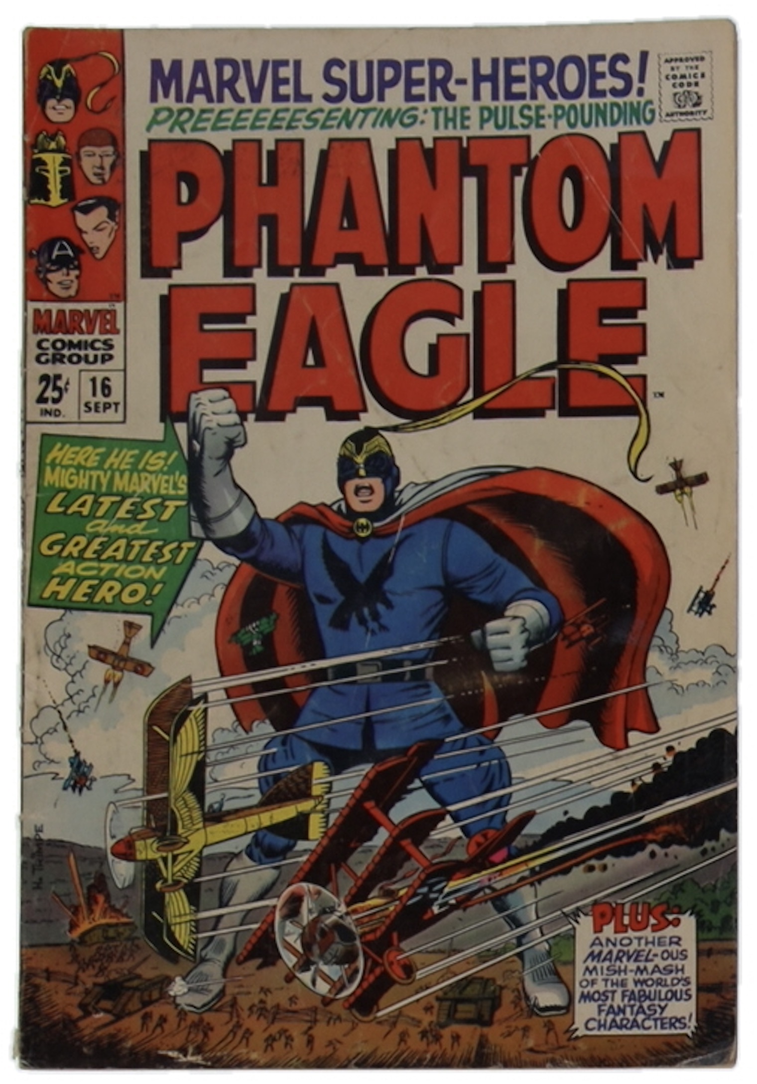 1968 "Marvel Super-Heroes" Issue #16 Marvel Comic Book at PristineAuction.com 1968 "Marvel Super-Heroes" Issue #16 Marvel Comic Book at PristineAuction.com