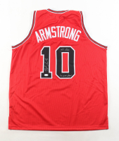 B. J. Armstrong Signed Jersey Inscribed "The Kid" & "3x NBA Champ" (JSA) at PristineAuction.com