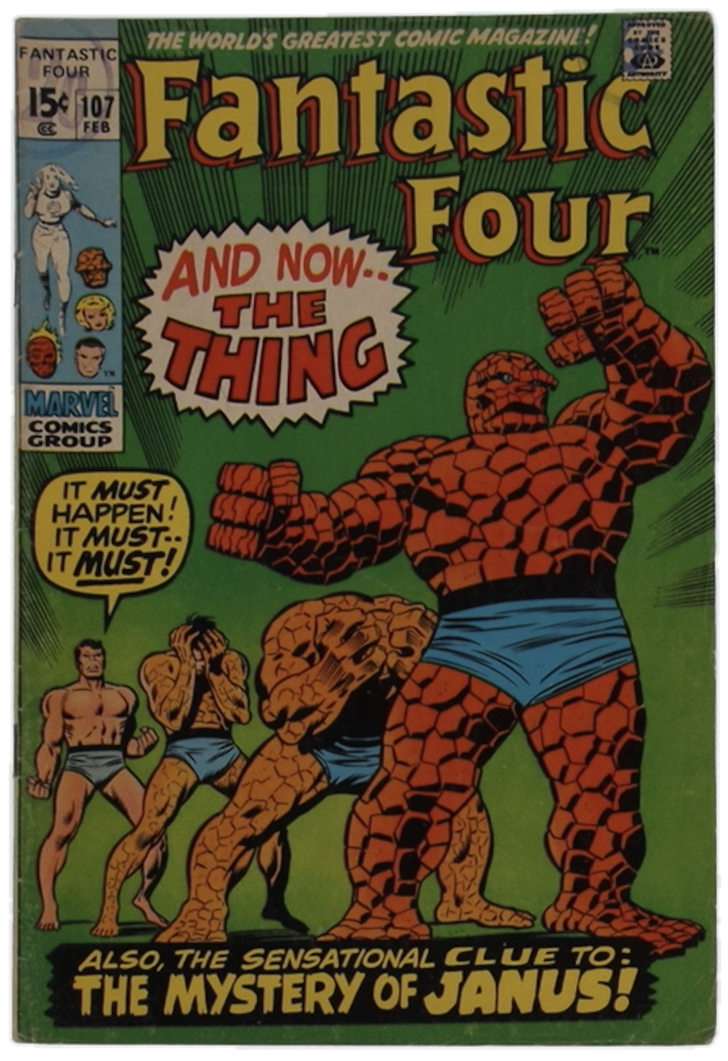 1971 "The Fantastic Four" Issue #107 Marvel Comic Book at PristineAuction.com 1971 "The Fantastic Four" Issue #107 Marvel Comic Book at PristineAuction.com
