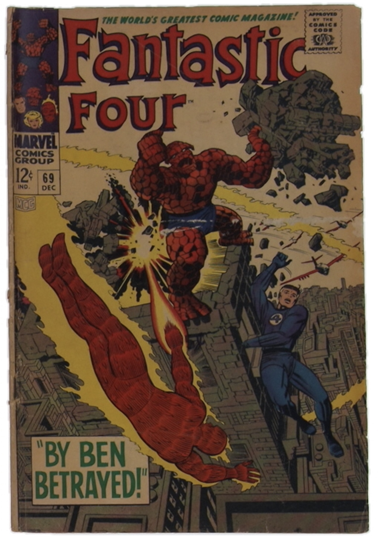 1967 "The Fantastic Four" Issue #69 Marvel Comic Book at PristineAuction.com 1967 "The Fantastic Four" Issue #69 Marvel Comic Book at PristineAuction.com