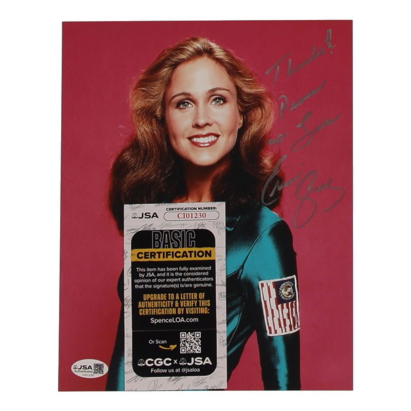 Erin Gray Signed "Buck Rogers" 8x10 Photo Inscribed "Peace & Love" & "Thanks!" (JSA) at PristineAuction.com Erin Gray Signed "Buck Rogers" 8x10 Photo Inscribed "Peace & Love" & "Thanks!" (JSA) at PristineAuction.com