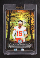 Patrick Mahomes II 2025 Wild Card Haunted Hits Monster Hunt Woods Yellow Pulsar #HHW-PM #1/1 at PristineAuction.com