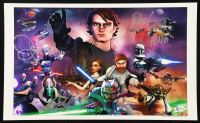 Daniel Logan, Jim Cummings & Matthew Wood Signed "Star Wars: The Clone Wars" 11x17 Photo with Character Inscriptions (Beckett) at PristineAuction.com